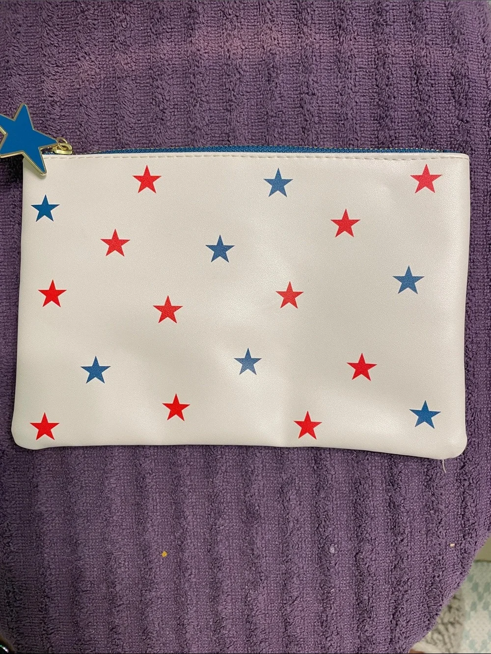 Red, White, Blue Zip Pouch -NWOT